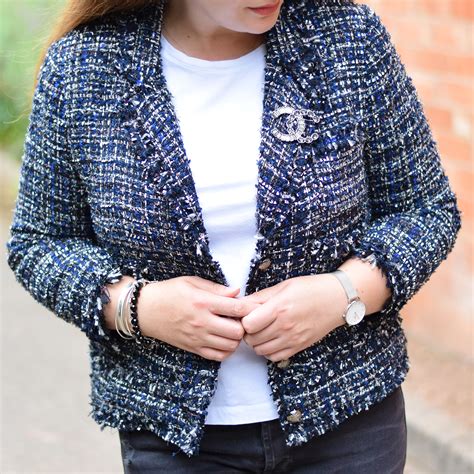 chanel tweed jacket street style|Chanel tweed jacket zara.